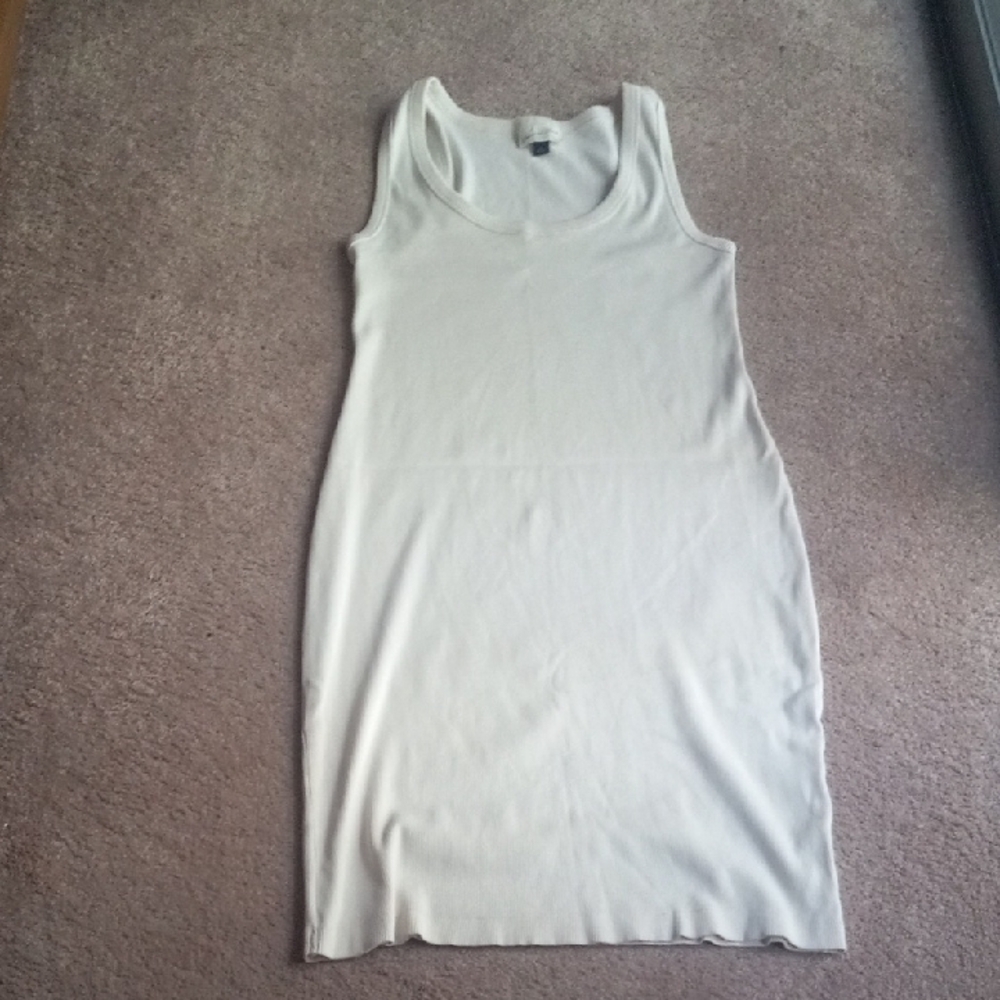 White Sleeveless Tank Dress